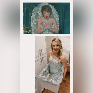 Silver Fringe Mini Dress